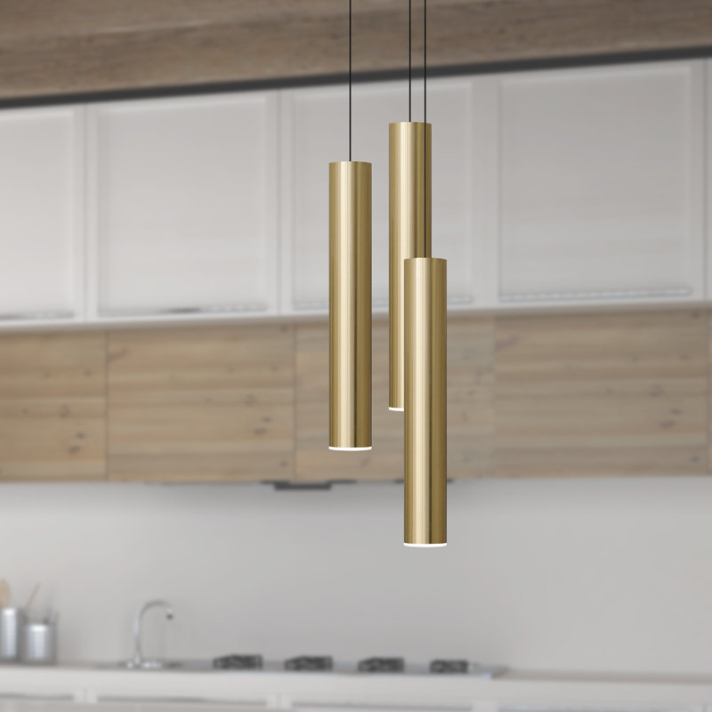 Chambery 3 - Light LED Cluster Pendant, Brass