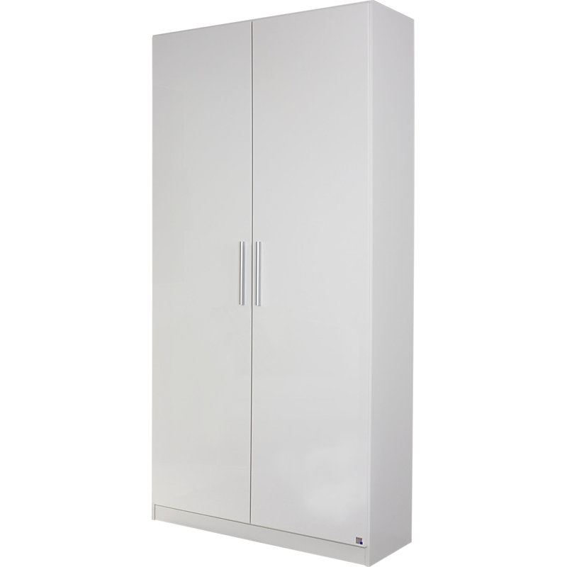 Minosa-Plus 2 Hinged Door Wardrobe 69 cm Alpinwhite/High Gloss White INCL. Delivery and Assembly