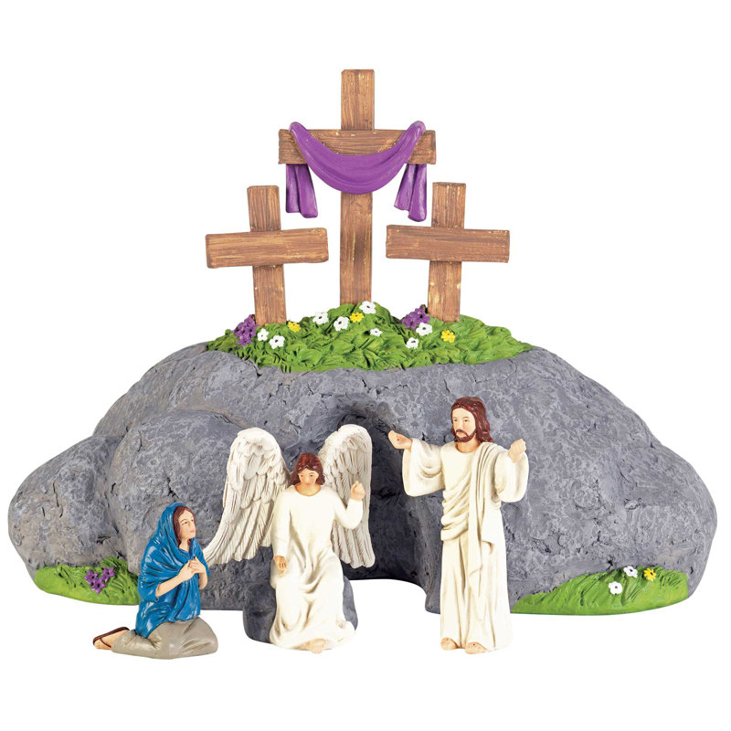 Figurine Easter 4-Piece Set Resin 6-5/8H
