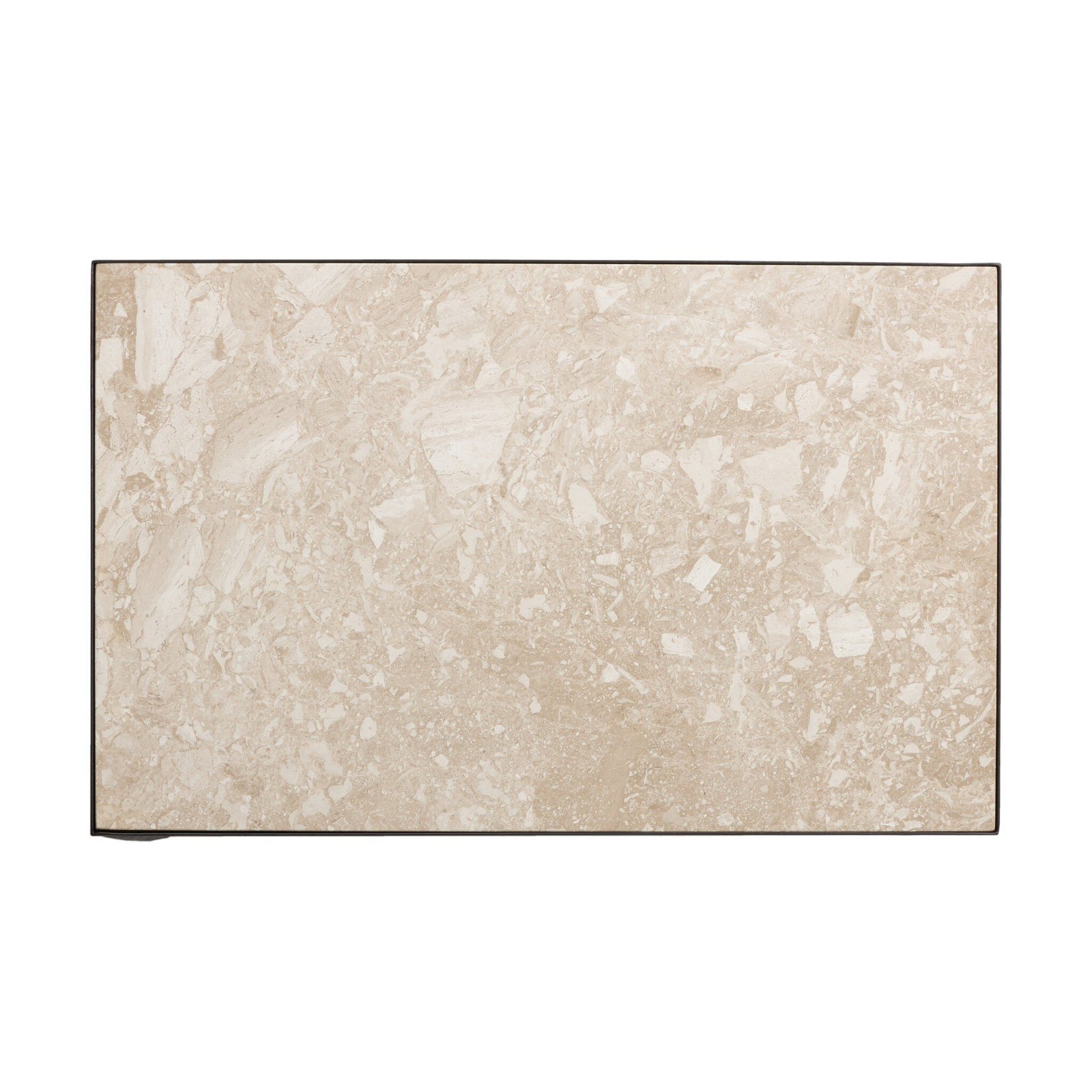 2-Shelf Marble Nightstand