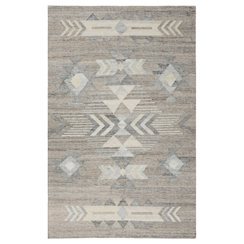 Alepna 9X12 Indoor Outdoor Handwoven Gray Multi Area Rug By Classic Home, Rectangle 9' x 12'