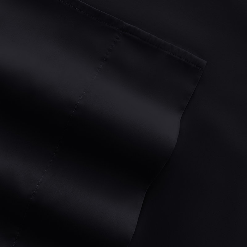 Ensemble de draps en microfibre ultra douce, Ensemble de draps pour lit simple avec deux taies , Noir, noir, noir, noir