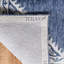Tapis ivoire / bleu en laine / coton touffeté à la main Salerna-26609272