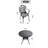 (Cushions In  Random Colors)3Piece Set Of Cast Aluminum Patio Furniture With  Cushions-443510679