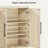 61.7'' W Modern Sideboard Buffet Cabinet with 4 Doors, Adjustable Shelves, Large Storage Cabinet-1241877436