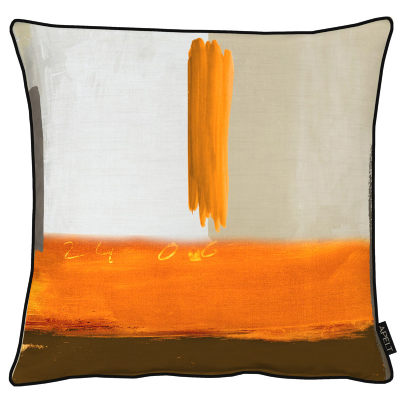 Abstract Square Cushion Cover, 49 x 49cm, Orange