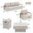 5 - Person Outdoor Conversation Set With Fire Pit Table-127685542