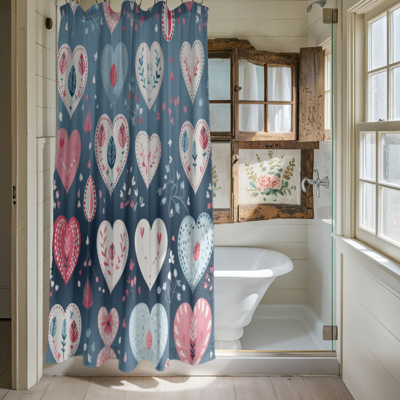 Sweet Design - Premium Shower Curtain, 74"H x 71"W