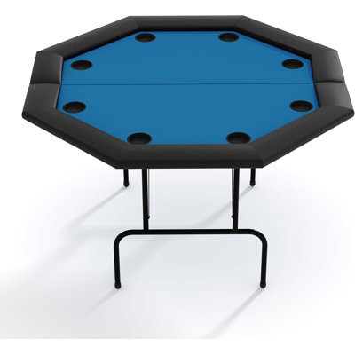 Professional Poker Tables - 8-Player Poker Table,Foldable & Portable Design with Collapsible Legs & Cup Holders | Ideal for Texas Holdem & Blackjack | Home Game Night Centerpiece