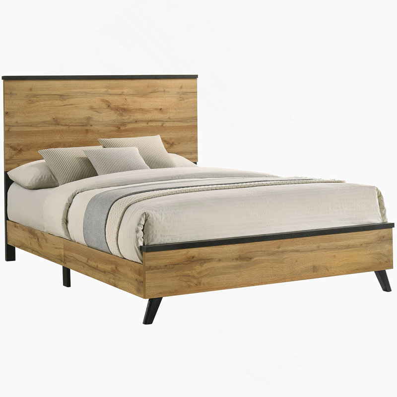 Fraser Natural Pine Queen Panel Bed