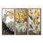 Fleur d'été en mosaïque sur une fleur de désert grise I - Collection de décorations murales couronne-1871471285-1871471946