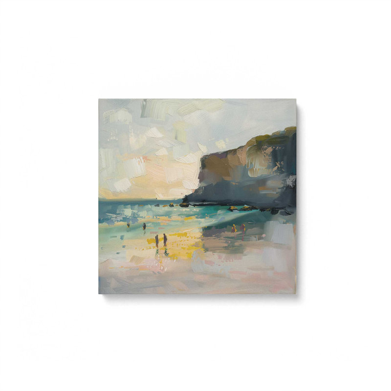 Seasata Sonata V2 par Azure Artisanal Studio, Toile tendue, H 32 po x l 32 po x P 1,25 po