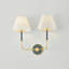 Wedgewood Wall Sconce in Aged Brass and Soft Studio Green by Mark D. Sikes-470478481