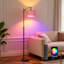 Lampe sur pied bohémienne en forme de Y avec télécommande et contrôle d'application, éclairage à intensité variable