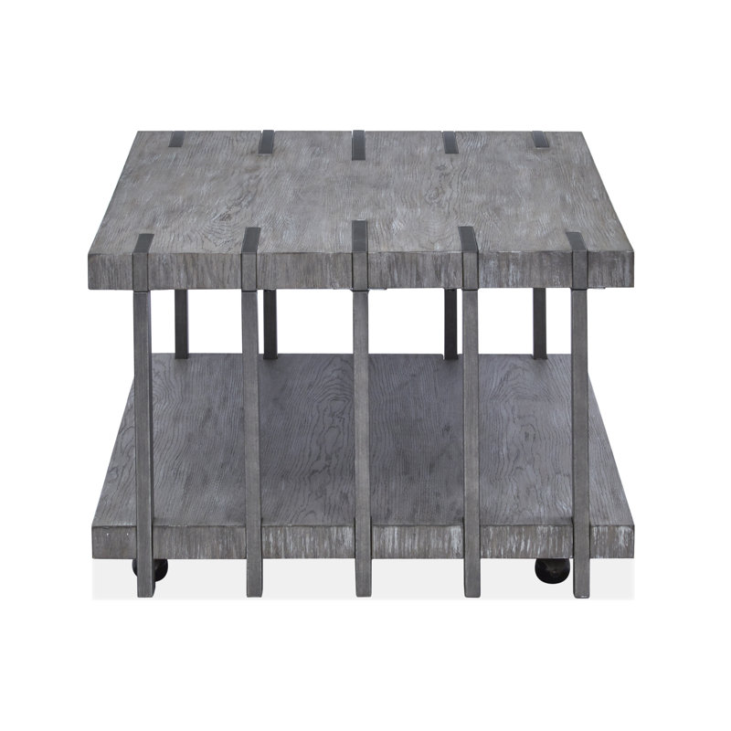 Adetoun Solid Wood Top Single Coffee Table