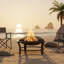 Jaramillo Elevated Steel Wood Burning Fire Pit