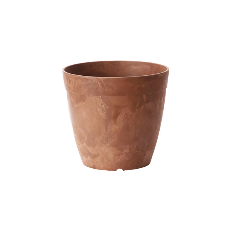 Nashville Pot Planter, Rust, 9.5" H x 10.5" W x 10.5" D