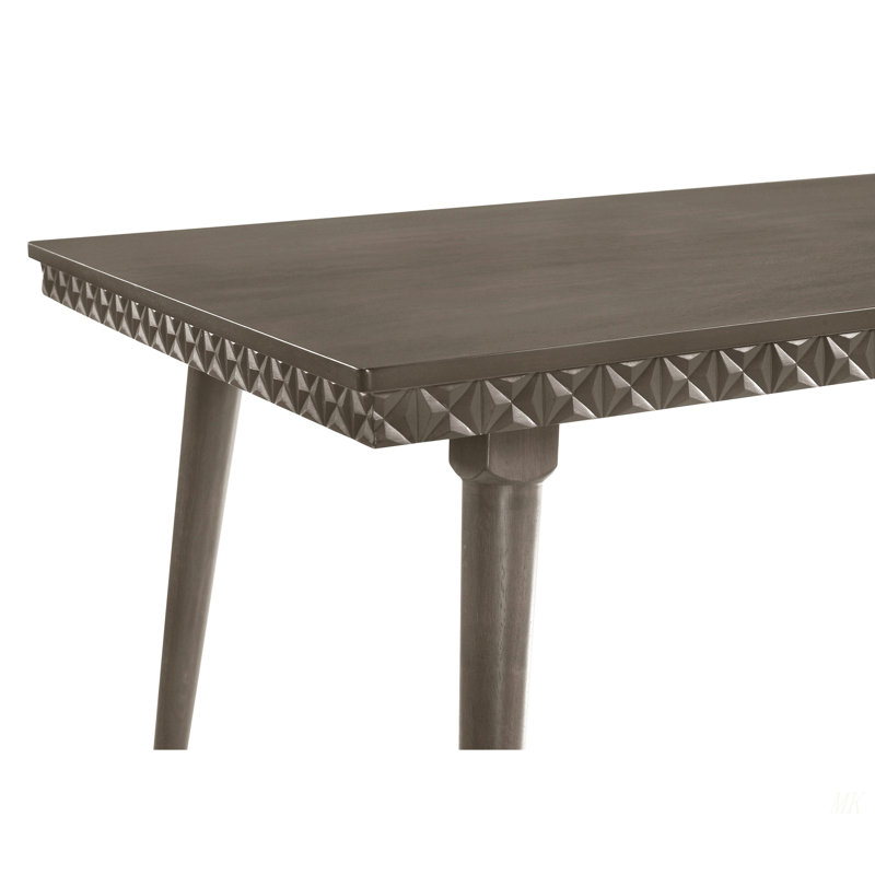 Perkins Dark Brown Rectangular Wood Dining Table