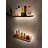 Floating Shelves with LED Lights – Set of 2