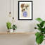Midford Blue and Brown Floral Ambience Framed on Paper by Design Fabrikken Photograph-91291589-91291590
