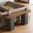 63-Inch Two-Tone Console Table - Arched Legs