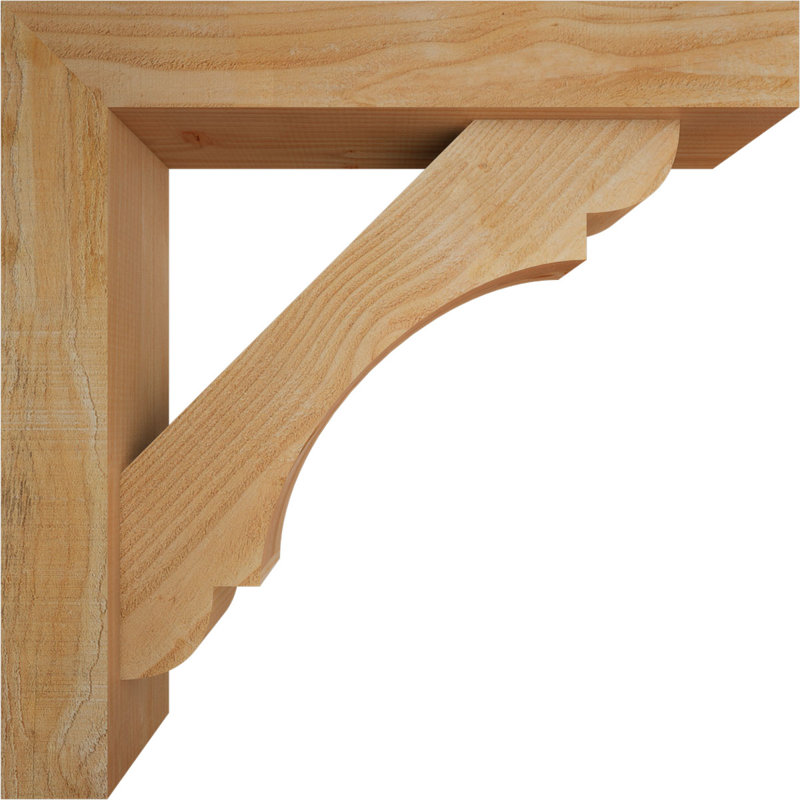 Olympic Block Offset Brace Bracket, 30 x 30, 6"W Douglas Fir (Rough Sawn)