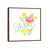 Classic Brown Wood Floater Framed