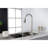 Single Handle Stainless Steel Kitchen Sink Faucet With Pull Down Sprayer-118543629