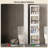 Adelaine 4-Tier Folding Narrow Storage Cabinet, 168 QT Stackable Plastic Storage Organizer with Magnetic Doors, Adjustable Shelves and Wheels-1602165557