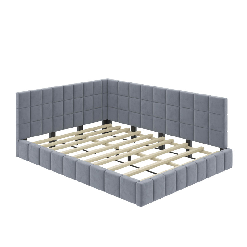 Full Upholstered Daybed, Gray