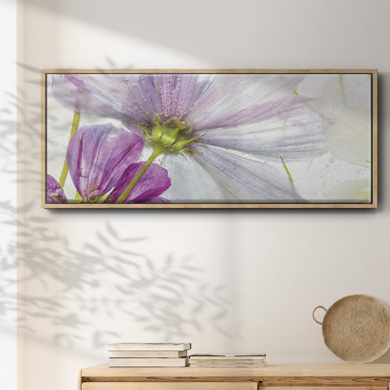 «Frozen Floral I», toile encadrée, H 8 po x l 20 po