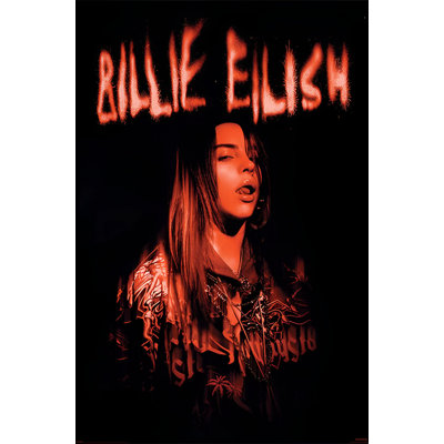 Officiellement sous licence Billie Eilish - affiche d'art Sparks - 24 x 36 pouces - reproduction décorative - papier affiche - prêt à encadrer