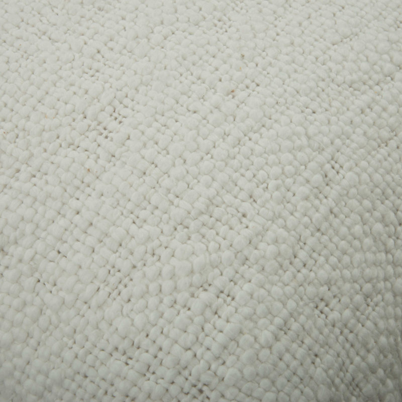 Coussin décoratif en coton, Blanc