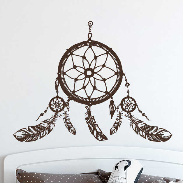 Décalcomanie murale dreamcatcher, Brun