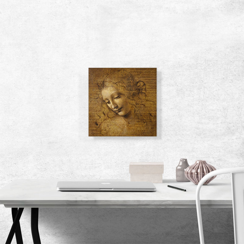 Tête et épaules d'une femme - impression, H 12 po x l 12 po x P 1,5 po