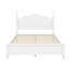 Structure de lit plateforme en bois, lit plateforme de style rétro avec support en lattes de bois