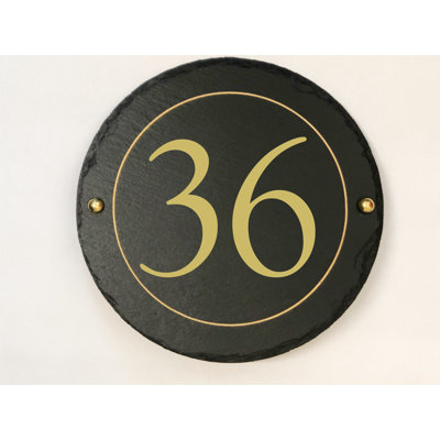 Easingwold 24cm H Stone House Number