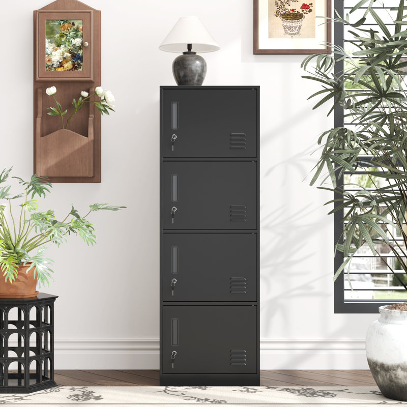 Metal Lockers For Employees,office Storage Locker With 4 Door,tall Locker Cabinet For Employees,school, Office, Home, Gym,bedroom
