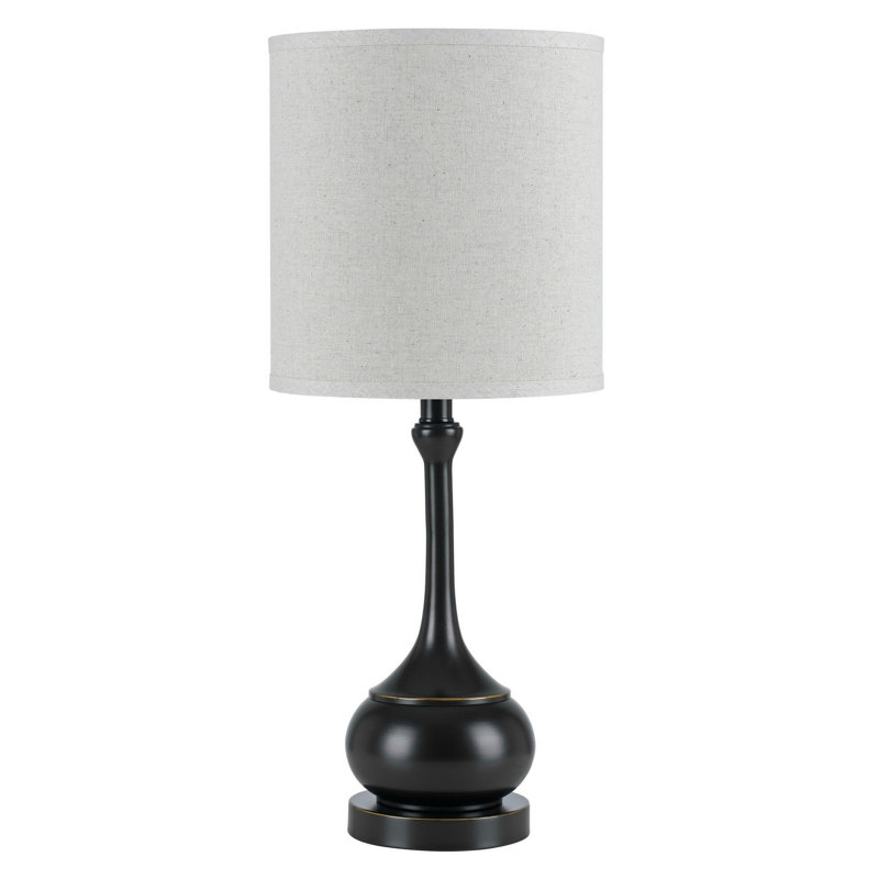 Izen 24.5" Table Lamp, White, Black