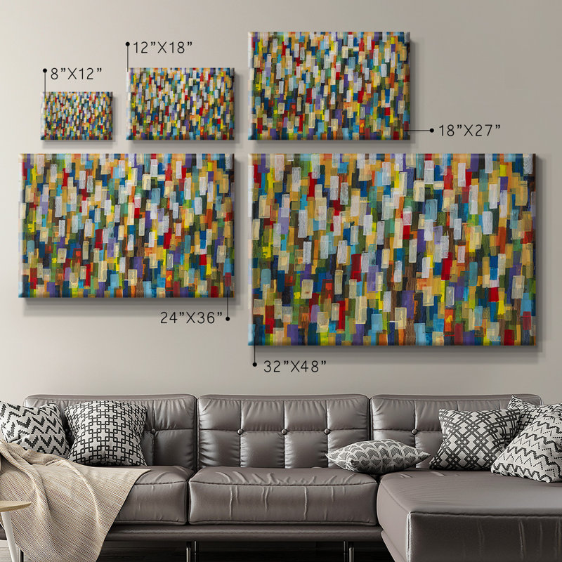 Confetti II on Canvas, 18" H x 27" W