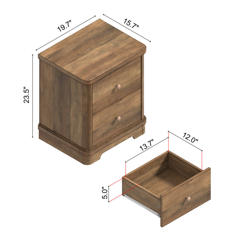 Burkhart Traditional 3 Pieces Bedroom Set, 3 Pcs: Dresser, 2 Nightstands