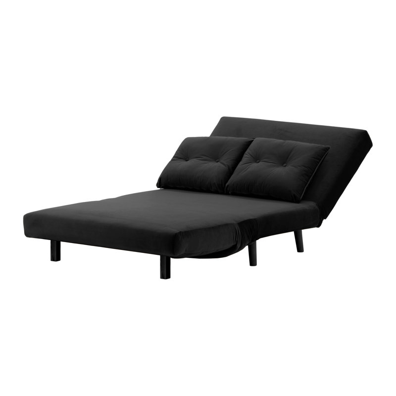 Rolen 2 Seater Sleeper, Black, Black