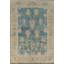 Tapis bleu teint à la main Oushak 7 x 10