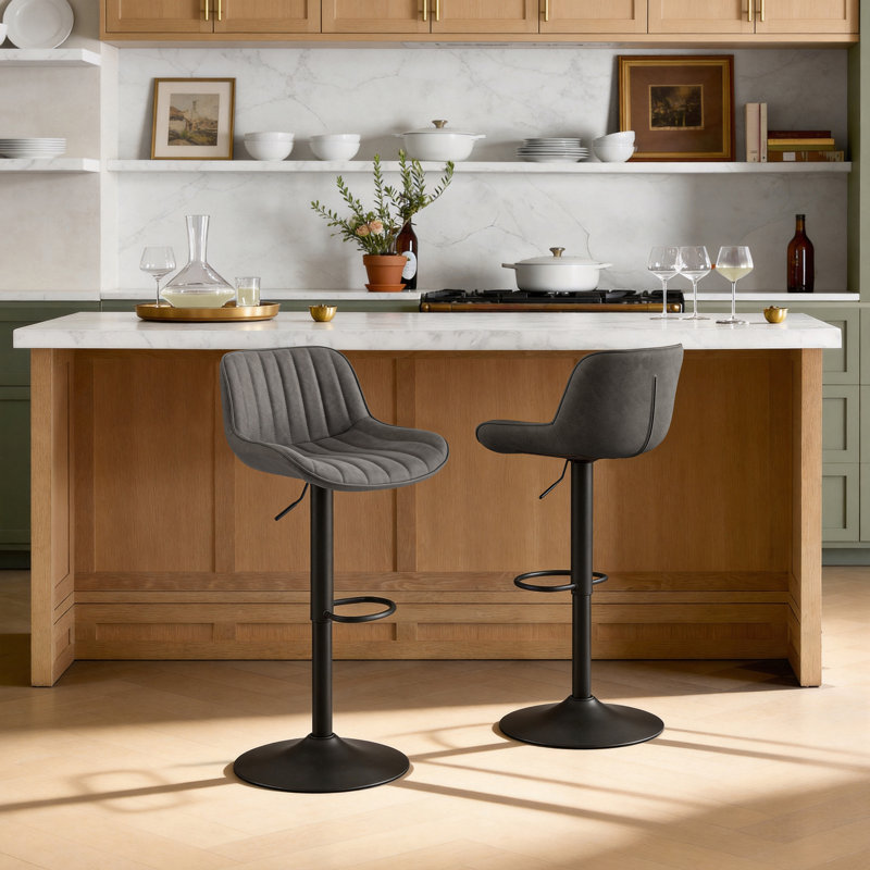 Tabouret de bar et de comptoir Almeida, Gris