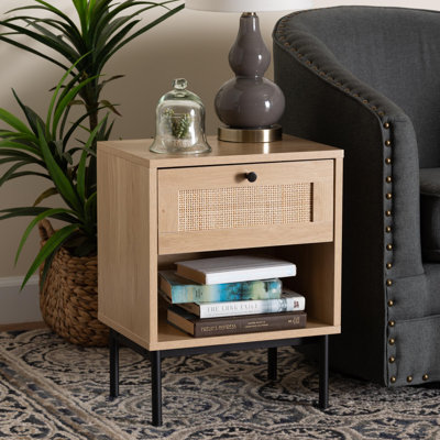 Table de bout avec rangement Azueta de 20,5 po de hauteur