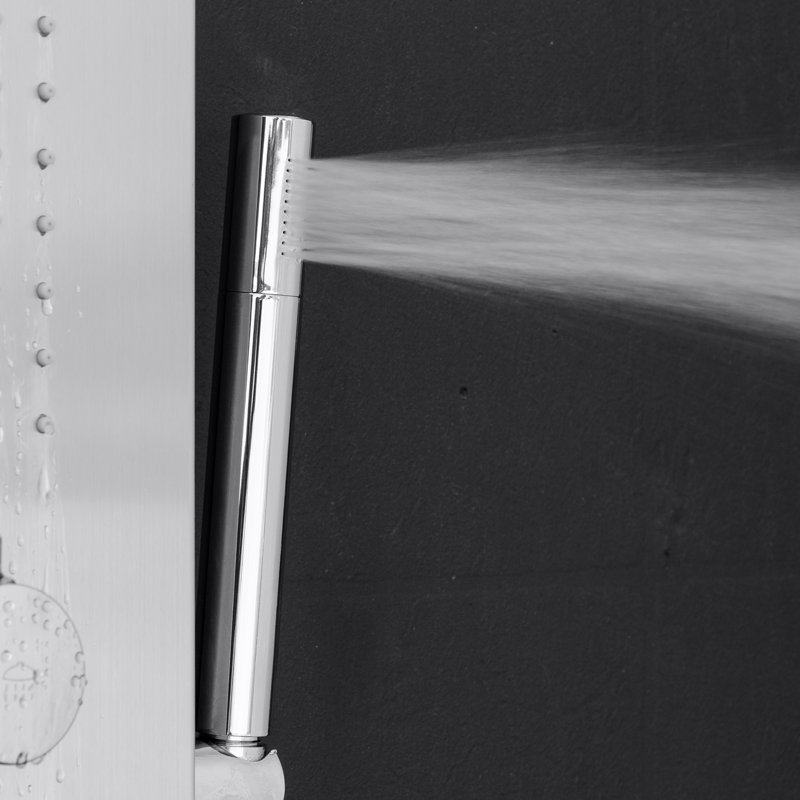 Temperature Control Tower 63" Shower Panel with Fixed Shower Head