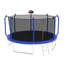 Trampoline 12FT avec panier de basketball, trampoline d'extérieur renforcé de type ASTM avec filet d'enclos