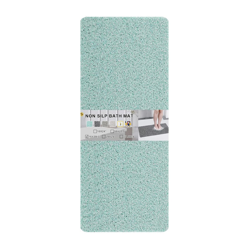 Extra Thick Non-slip Bath Mat Blue 24"x27"