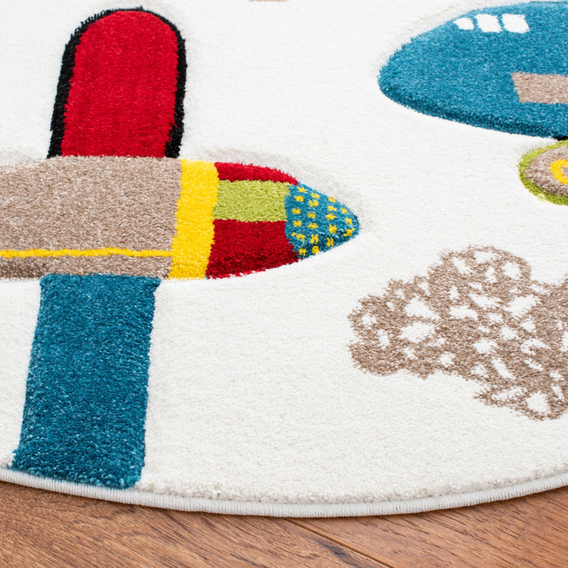 Colleen Kids 100 Performance Novelty Rug, Rectangle 4' x 6'