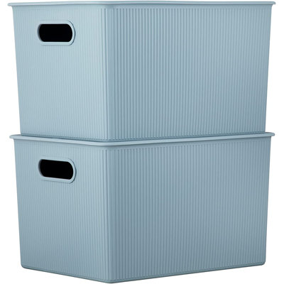 Ribbed Plastic Basket